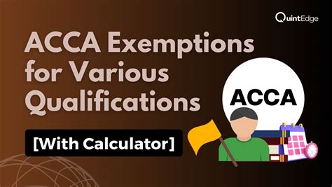 acca calculator|ACCA Exemptions Calculator.